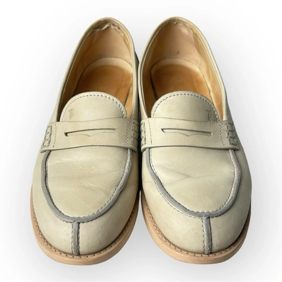 TOD’S Leather Penny Loafers Driving Shoes 34 - Picture 3 of 9